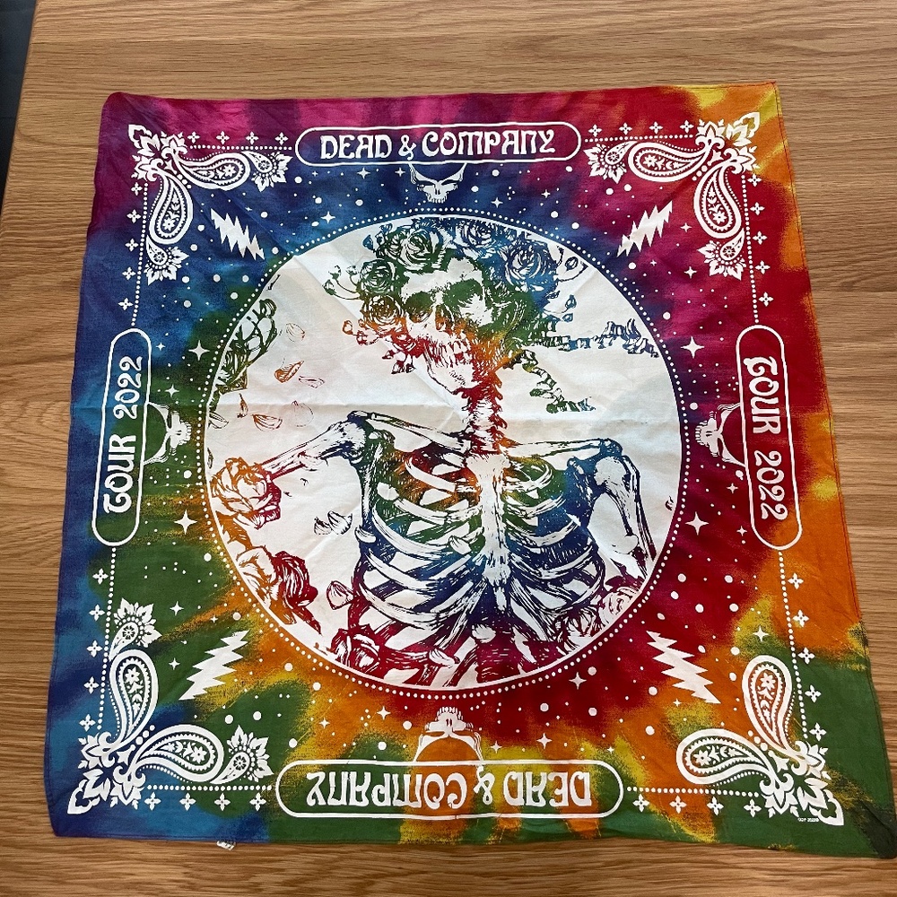 Dead and Co bandana Grateful Dead Bandana Official Merch